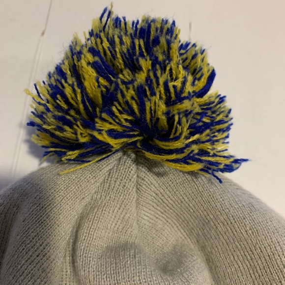 Golden State Warriors Pom Pom gray blue beanie - Picture 3 of 4
